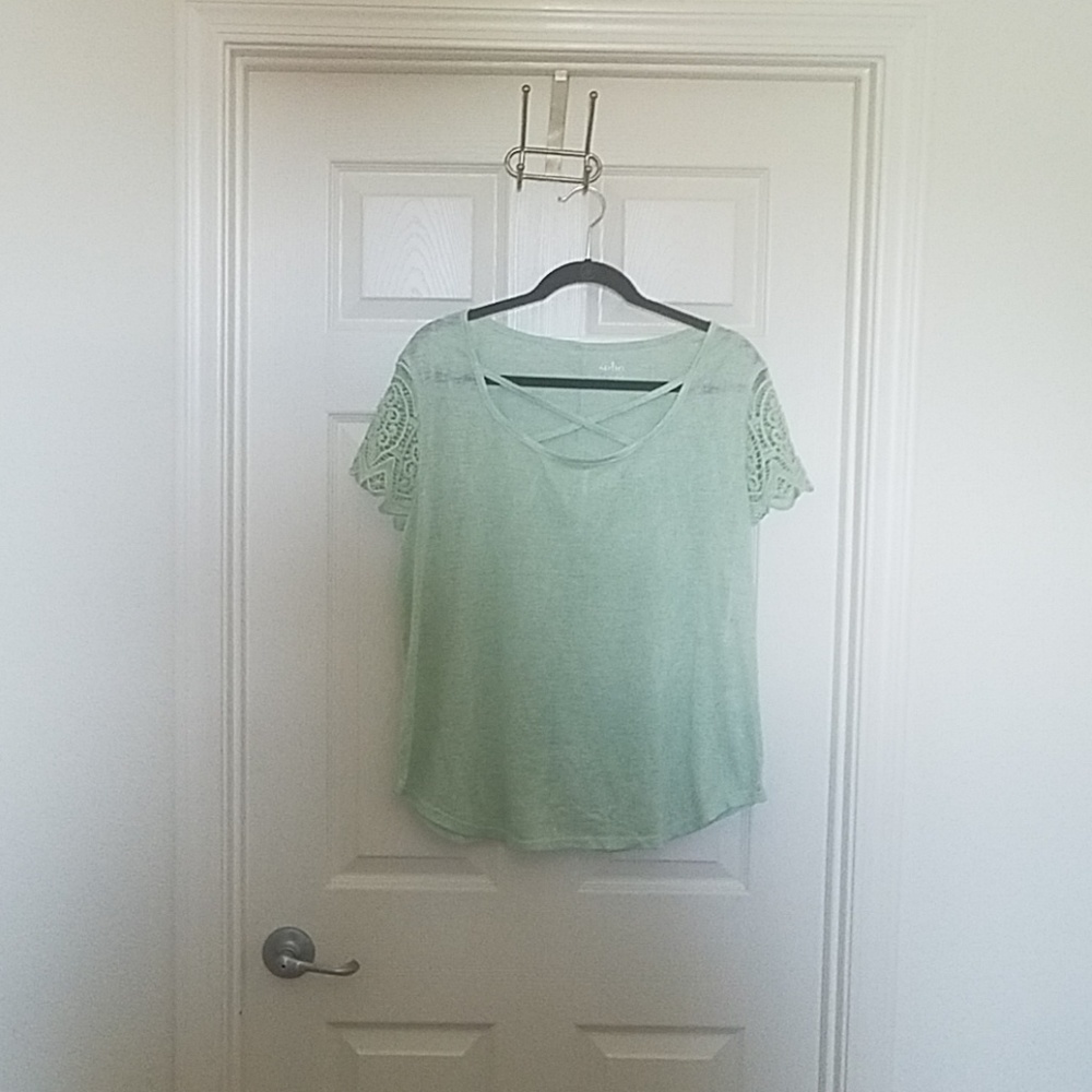 NY & Co Mint Green Blouse